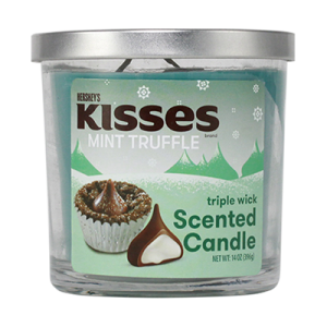 Triple Wick Scented Candle 14oz - Hershey's Kisses Mint Truffle [TWC14]